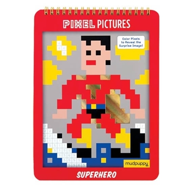 Kleurboek Pixel Pictures Superhelden
