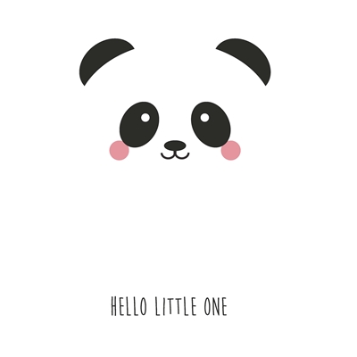 Postkaart Panda "Hello Little One"