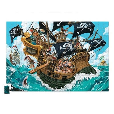 Puzzel en Poster Piraten 200 st.
