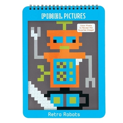 Kleurboek Pixel Pictures Robots